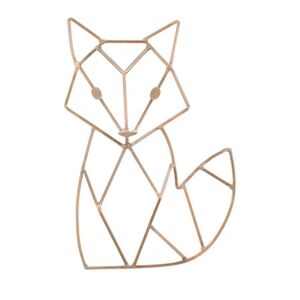Metal Fox Wall Decor